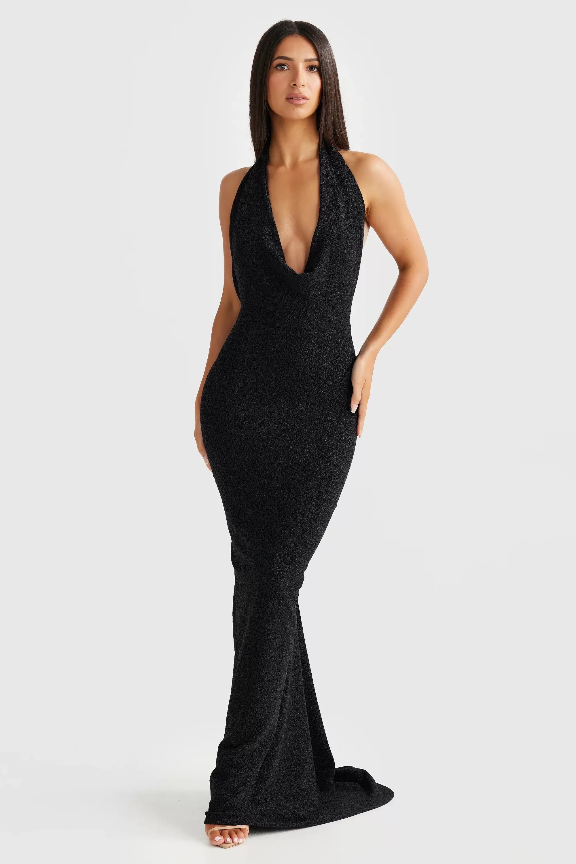 Maria Gown - Black Foil