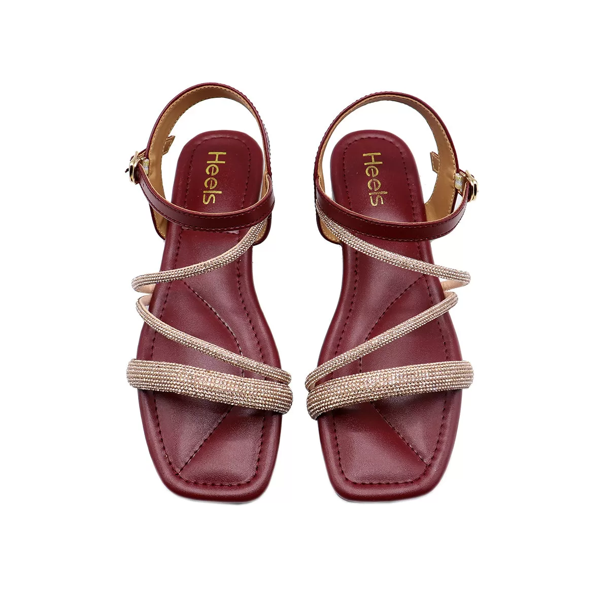 Maroon Fancy Sandal L00600001