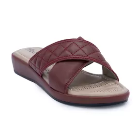 Maroon Pu Slipper 074104