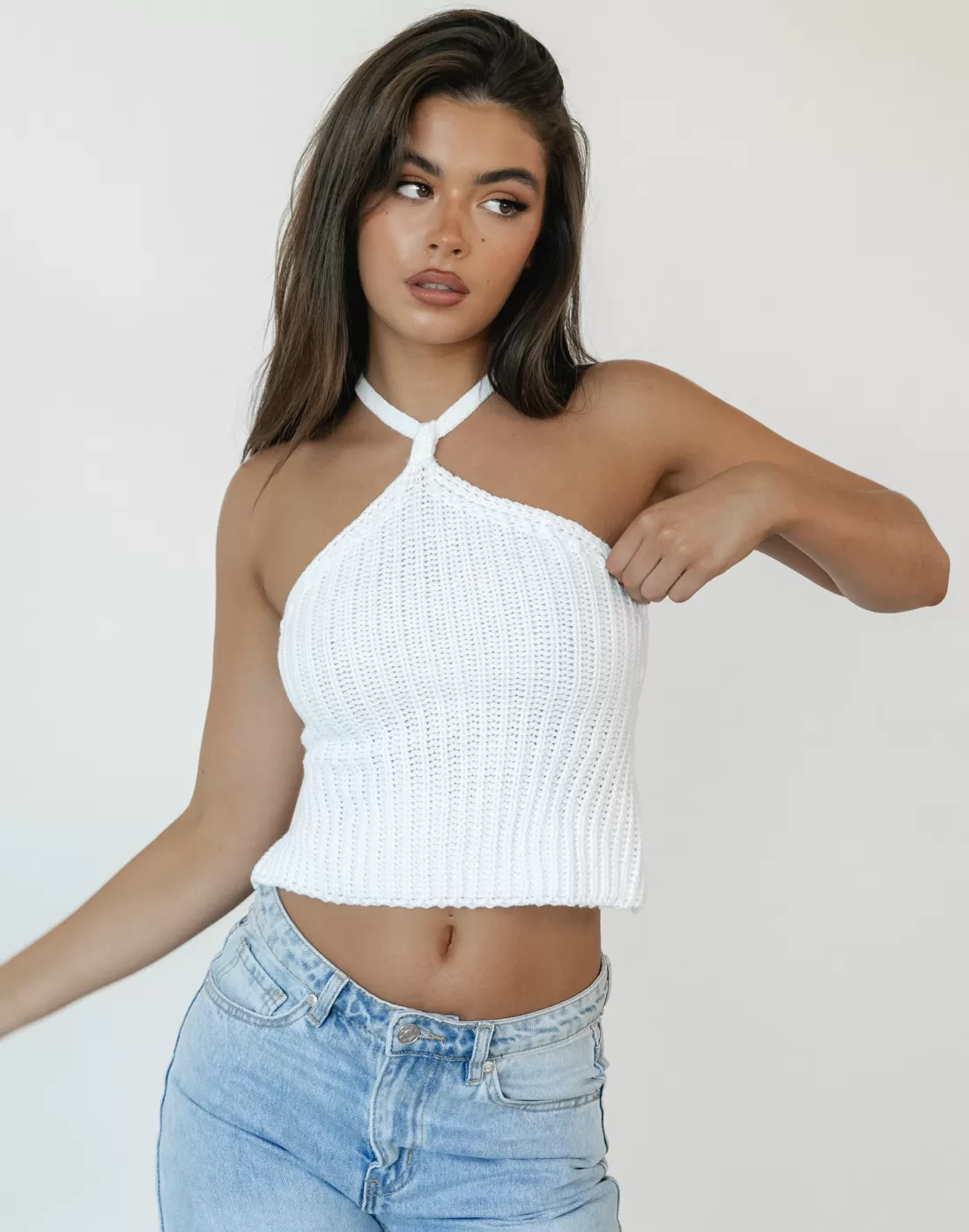 Narela Halter Top (White)