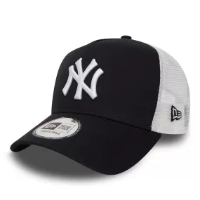 NEW ERA New York Yankees Clean Navy A-Frame Trucker Cap