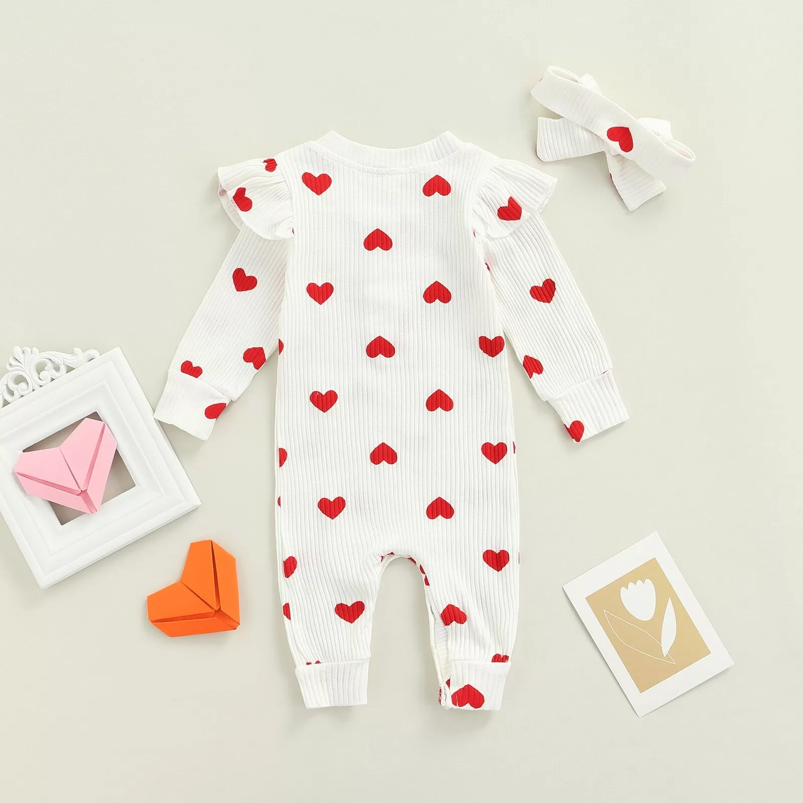 Newborn Heart Print PJs