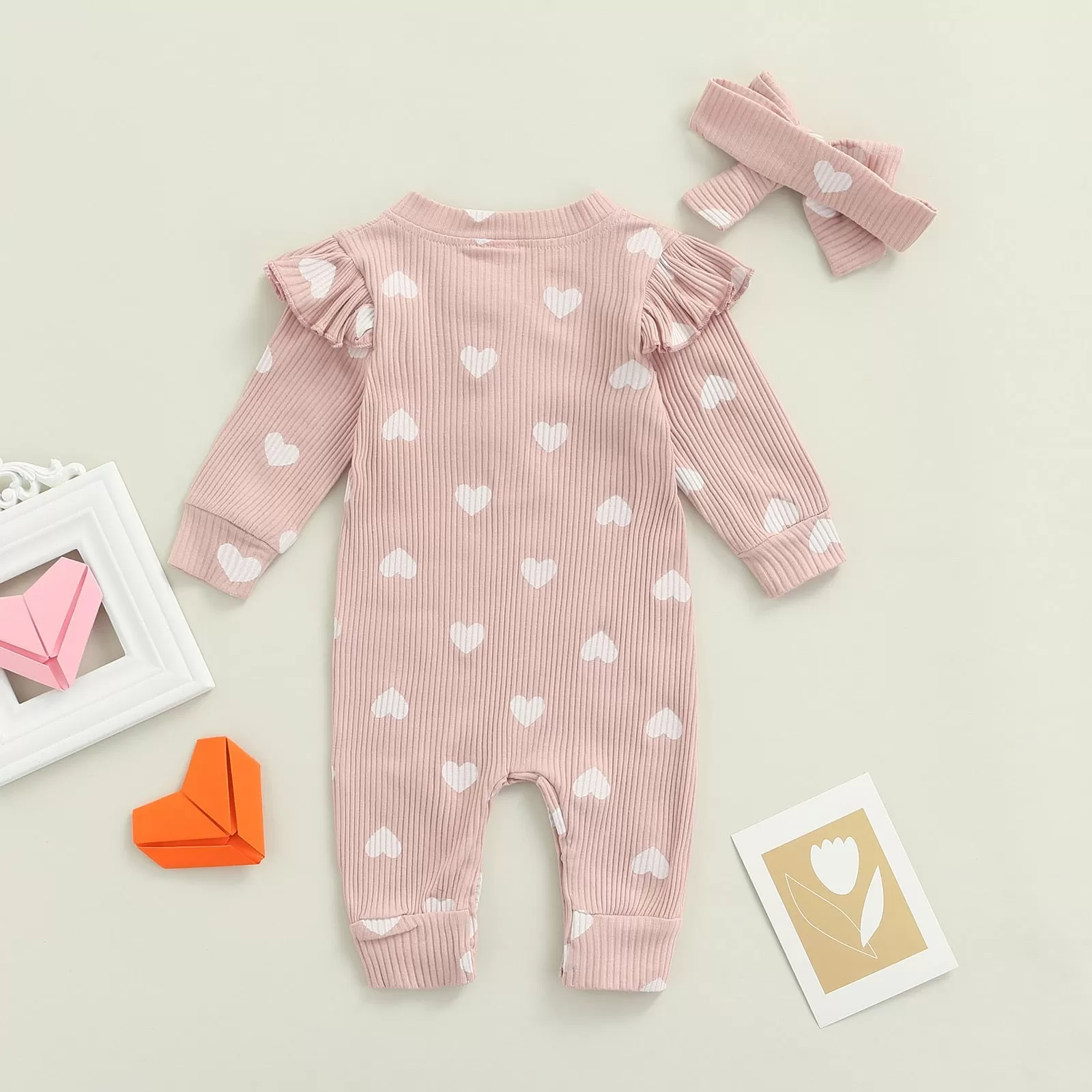 Newborn Heart Print PJs