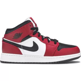 Nike Air Jordan 1 Mid 'Chicago Black Toe' GS