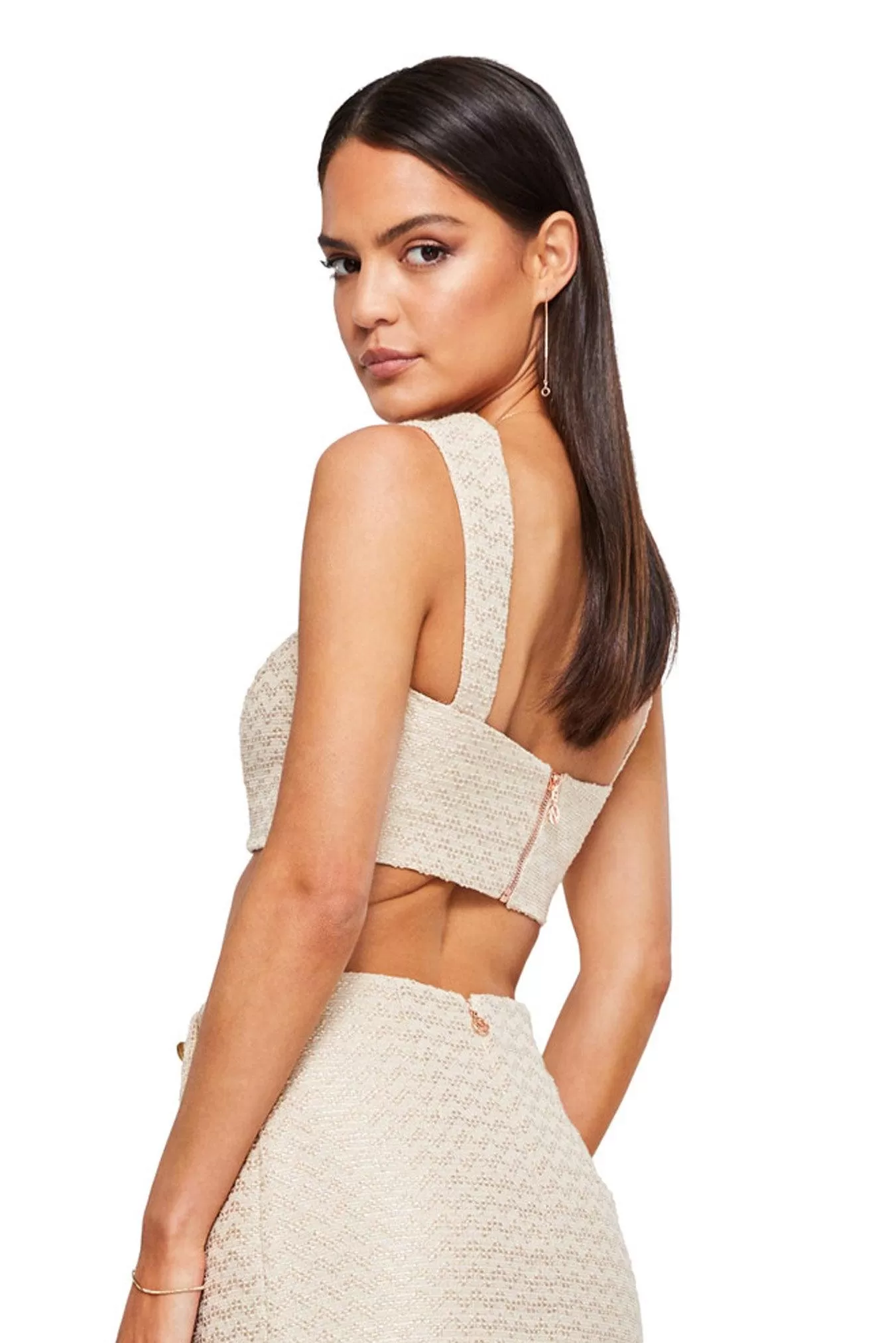 Nookie Queen Crop - Nude