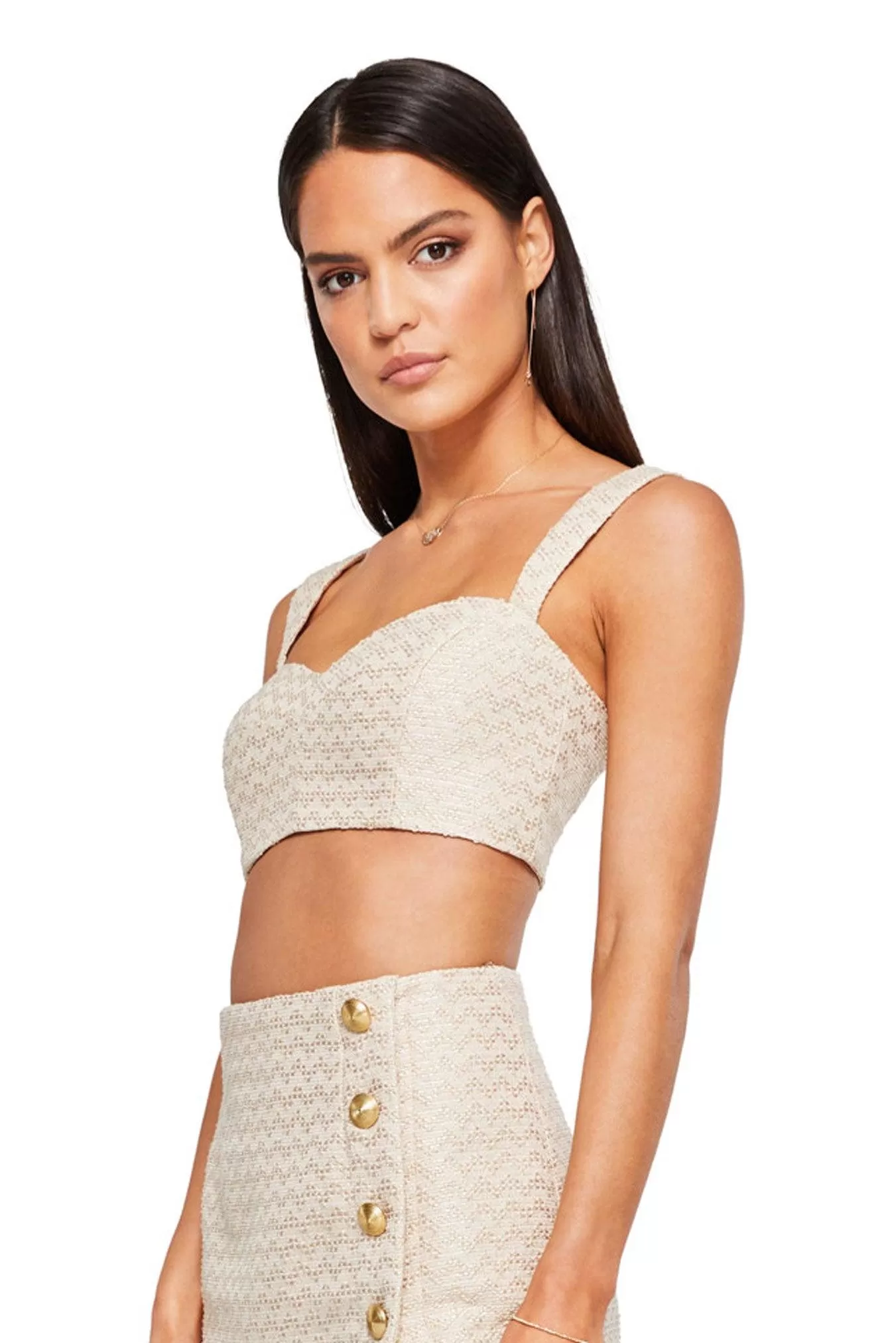 Nookie Queen Crop - Nude