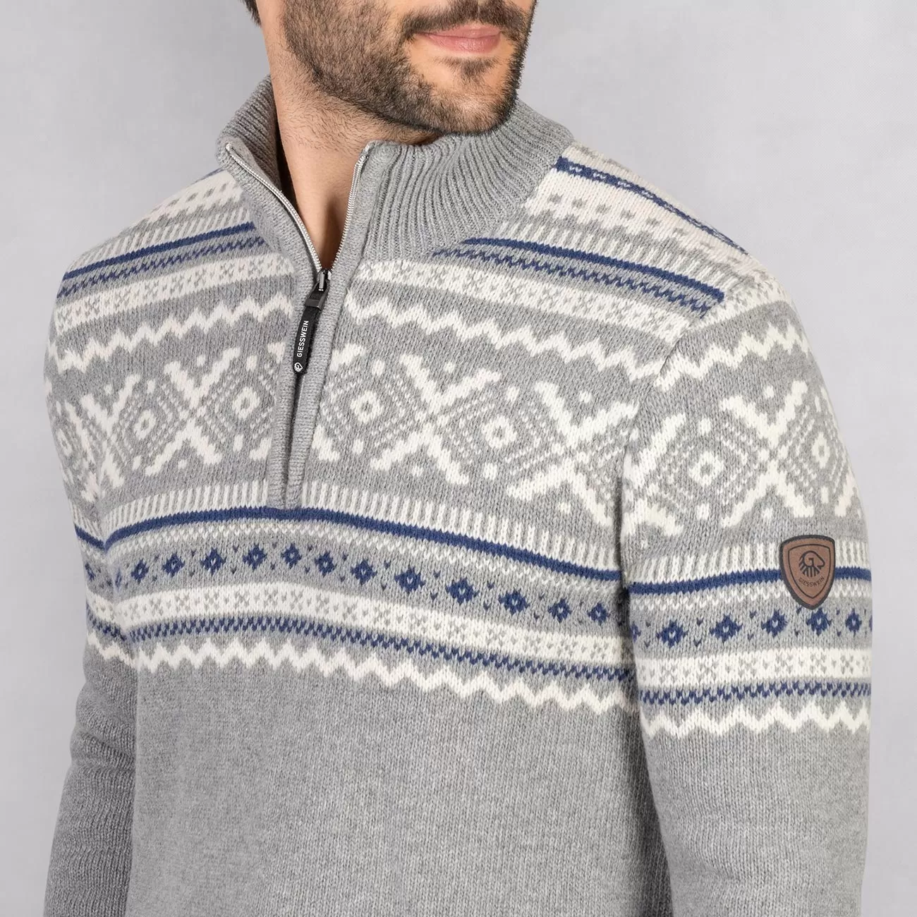 Nordic Sweater Zip Men