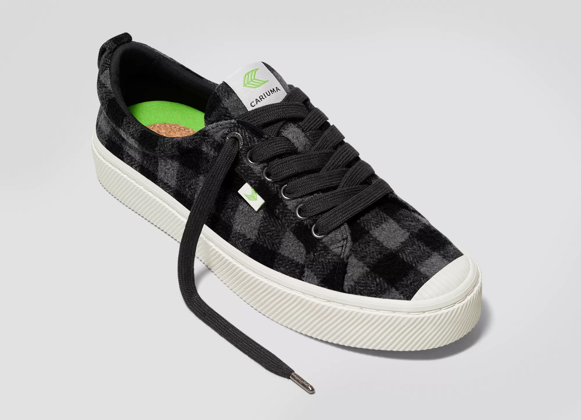 OCA Low Black Plaid Sneaker Men