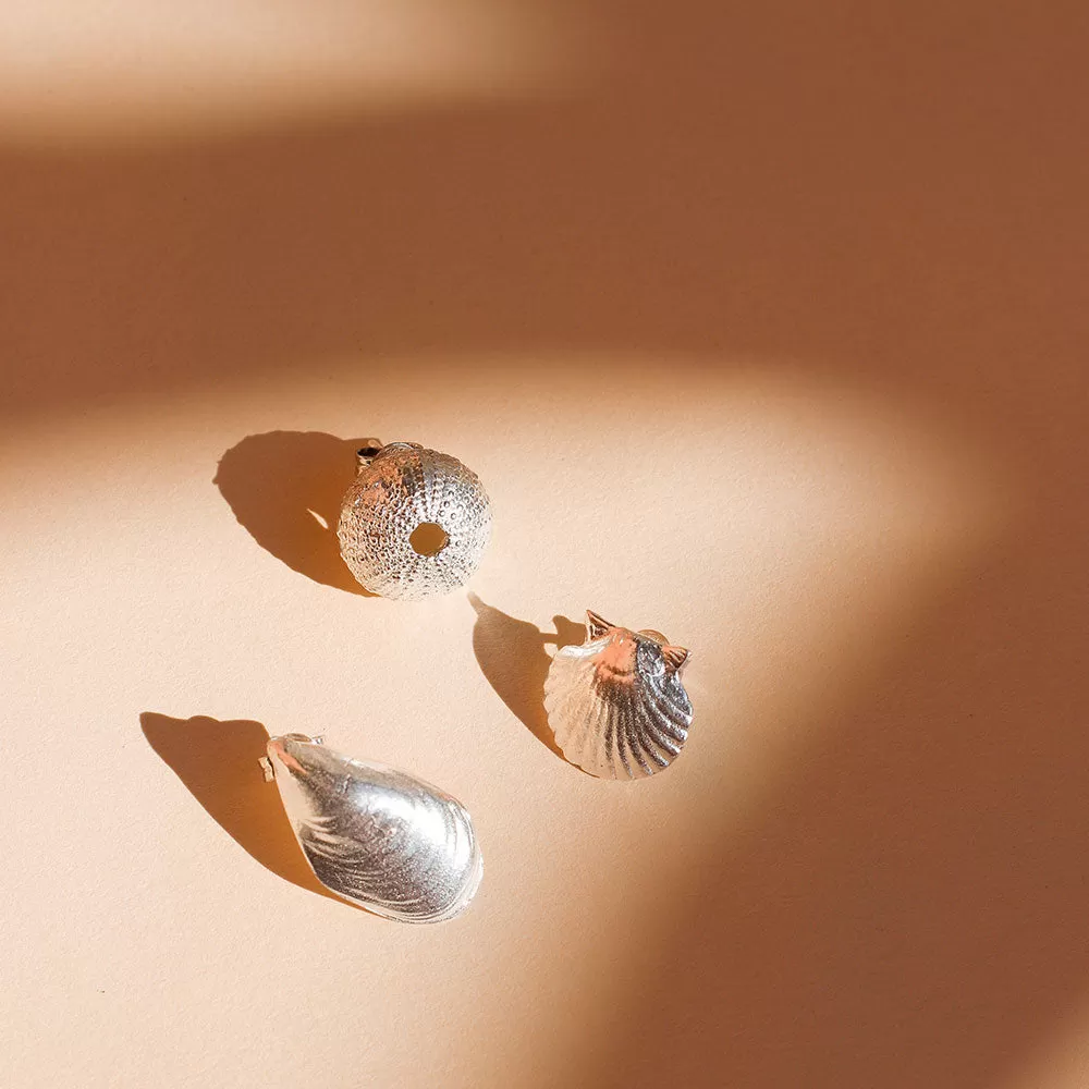 Olivia Silver Earring Mussel