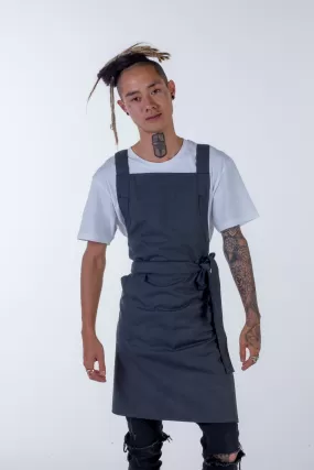 Orthodox Cross Over Apron Charcoal Grey