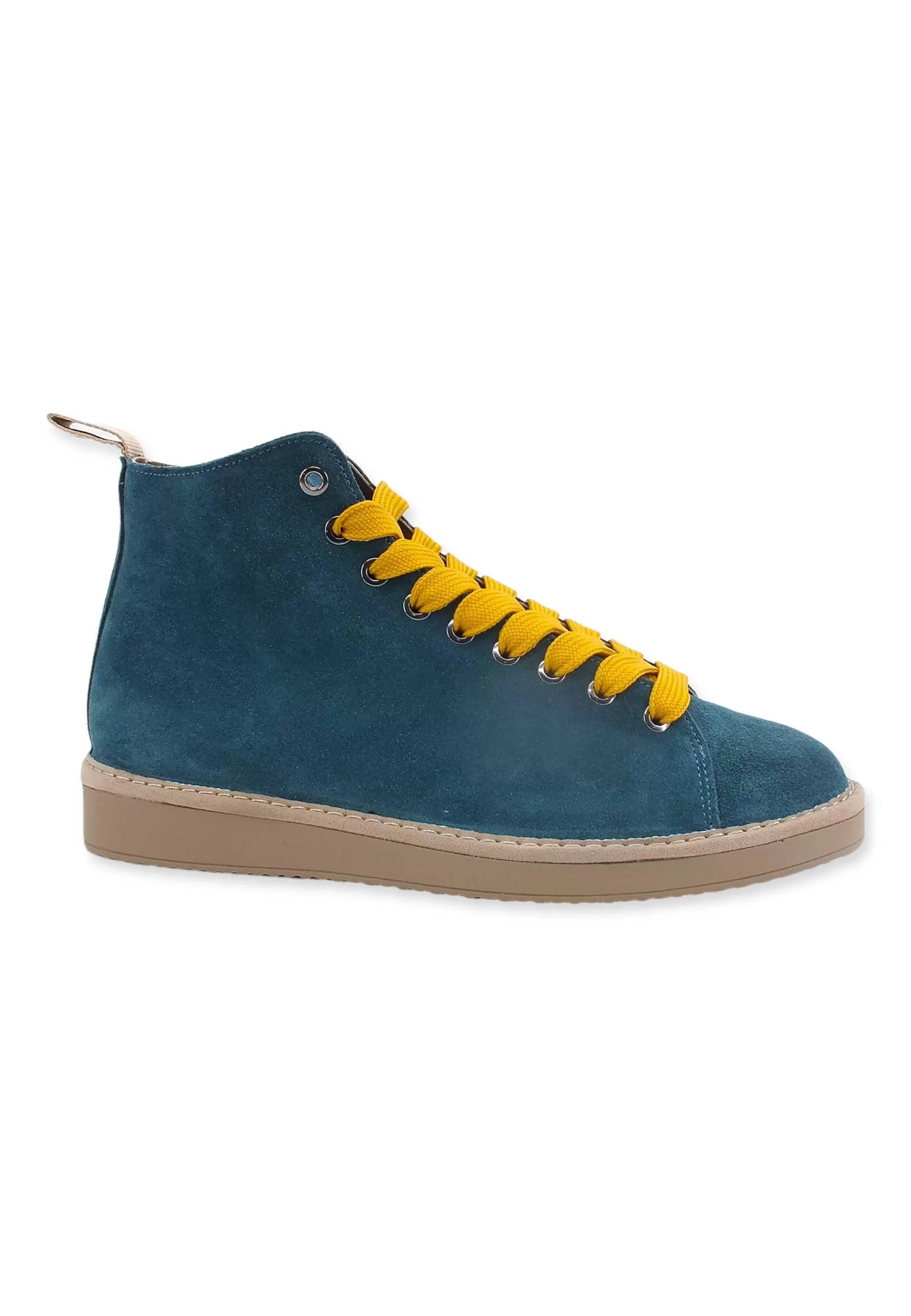 PAN CHIC Ankle Boot Sneaker Uomo Blu Petrol Yellow P01M1400200005