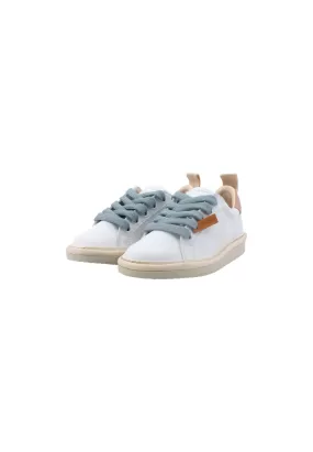 PAN CHIC Sneaker Bambino White Rose Azure P01B00200243007