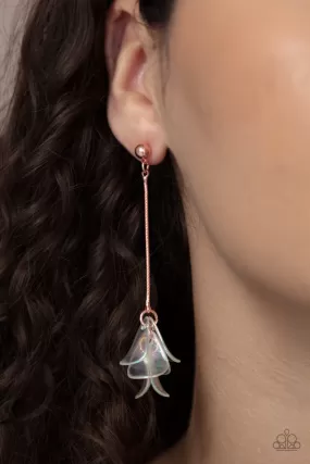 Paparazzi Earring Keep Them In Suspense Copper Earring