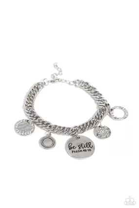 Paparazzi GLITTER and Grace White Bracelet