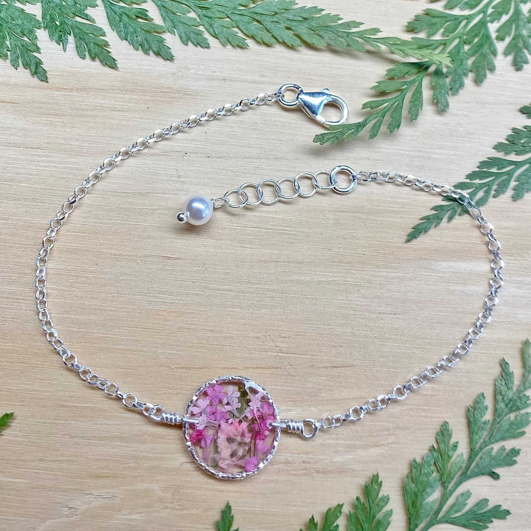 Pink Botanical Garden Bracelet - BG55