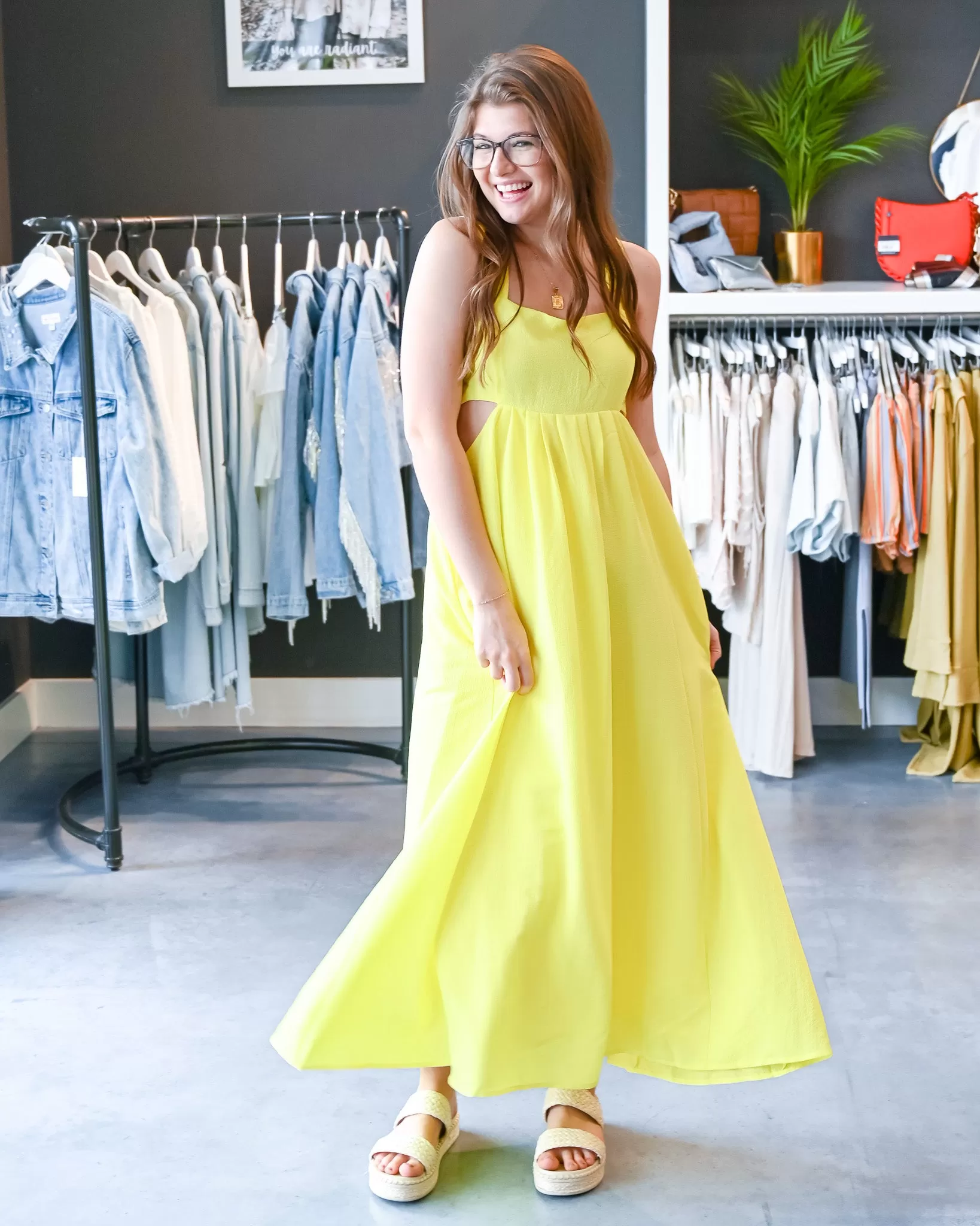 Ray Of Sunshine Midi Dress