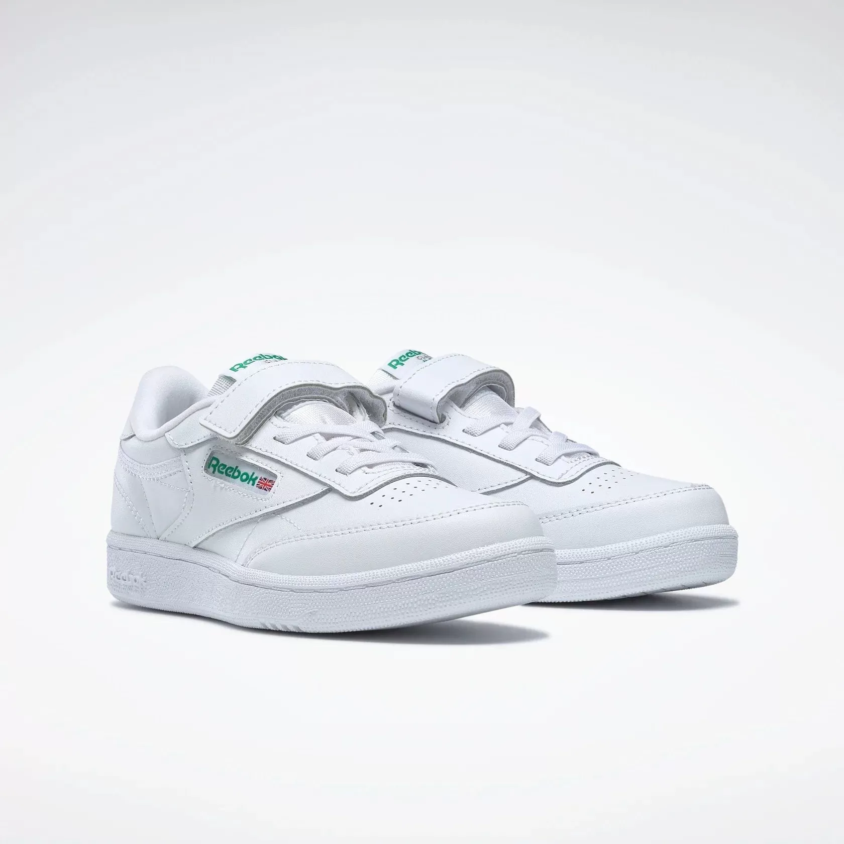 REEBOK KIDS CLUB C WHITE/GLEN SHOES