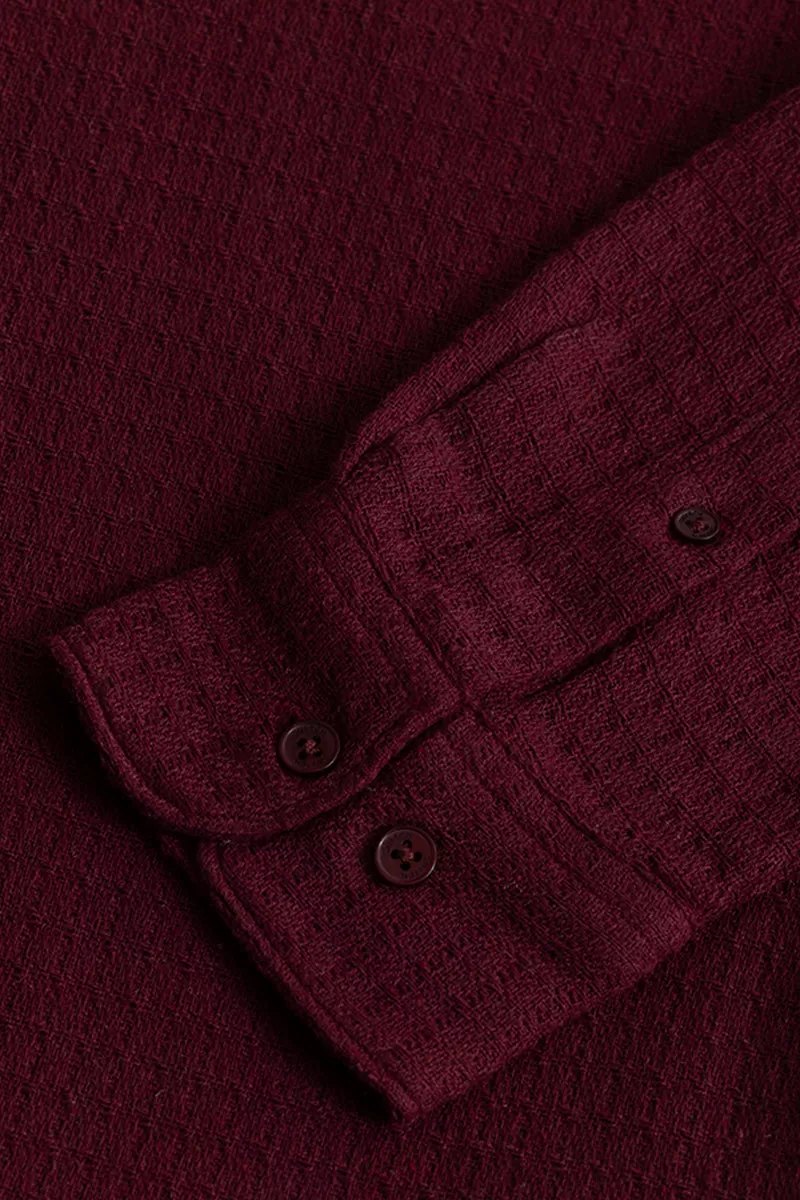 RelaxKnit Maroon Shirt