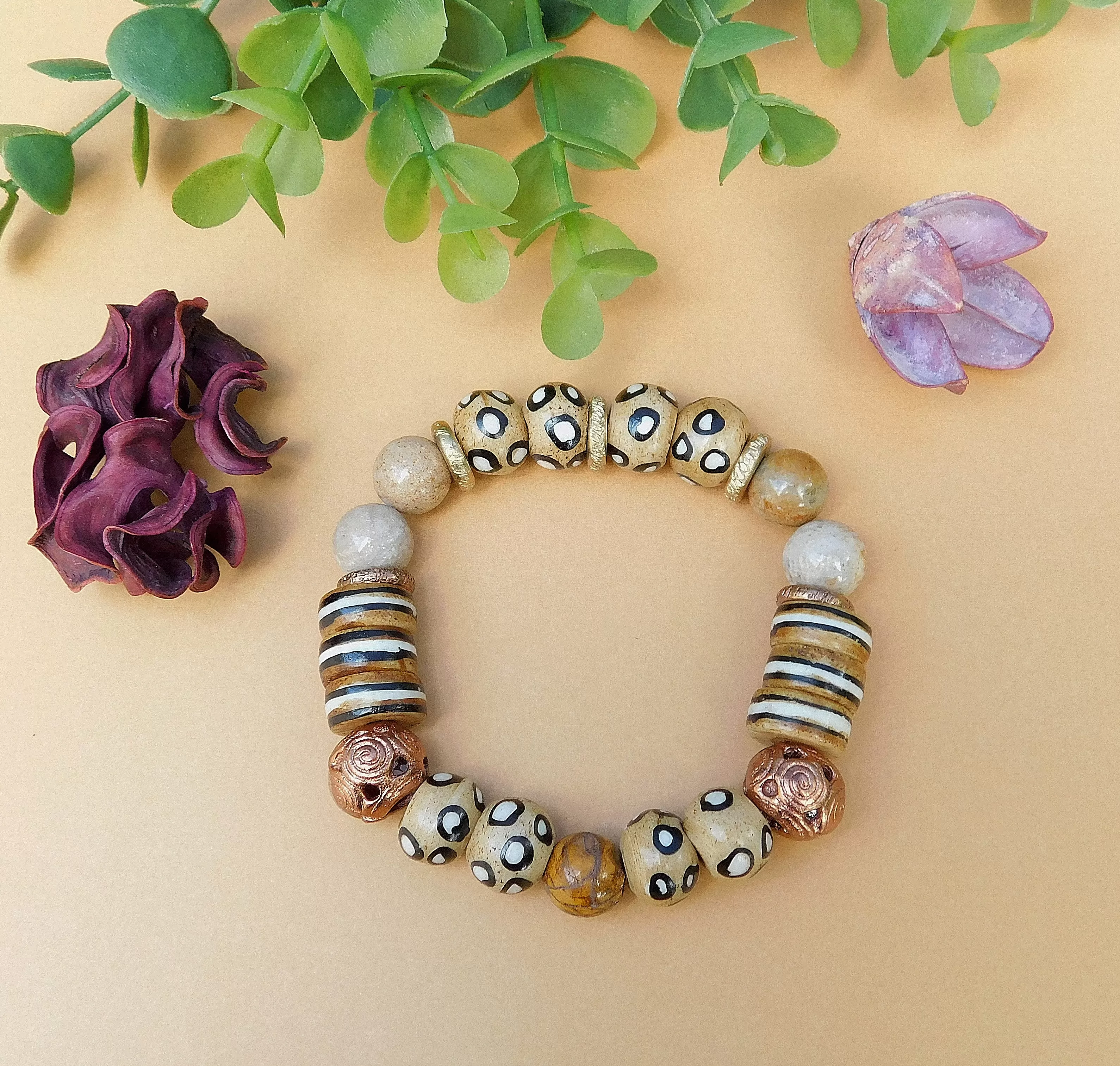 RESERVED for Kitty Bushya.....Natural and Earthy Bracelet