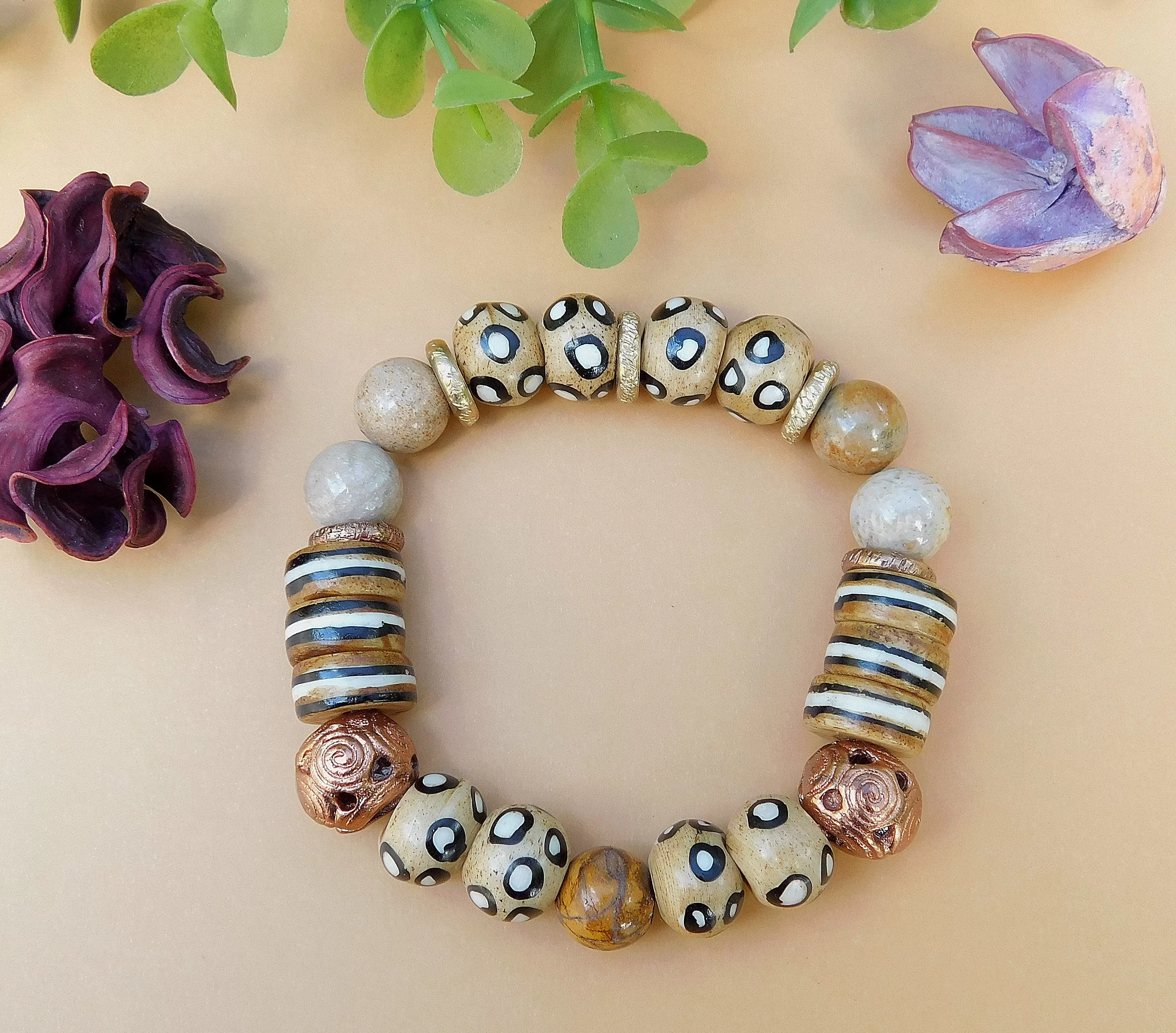 RESERVED for Kitty Bushya.....Natural and Earthy Bracelet