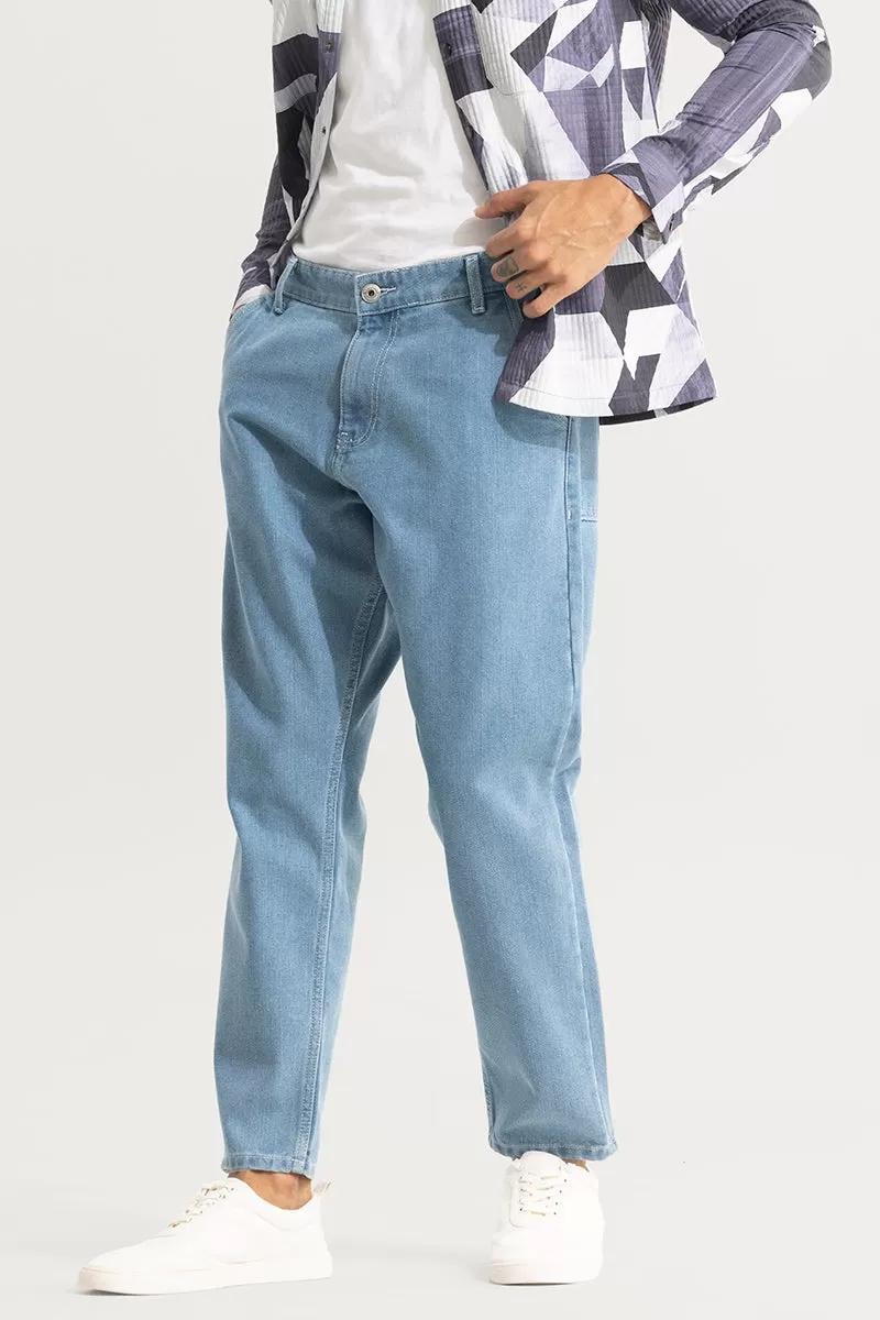 ShadowTwill Sky Blue Baggy Jeans