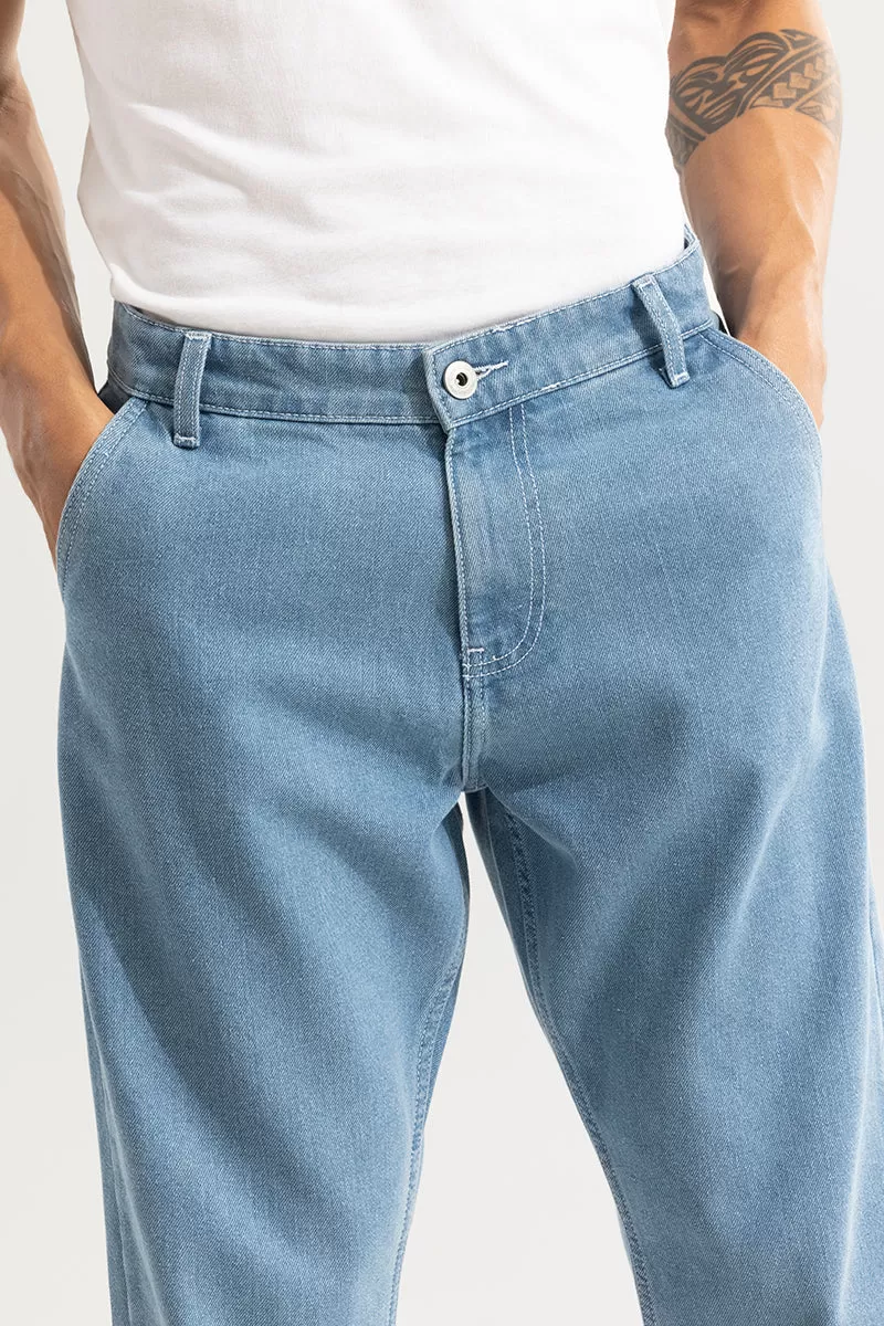 ShadowTwill Sky Blue Baggy Jeans