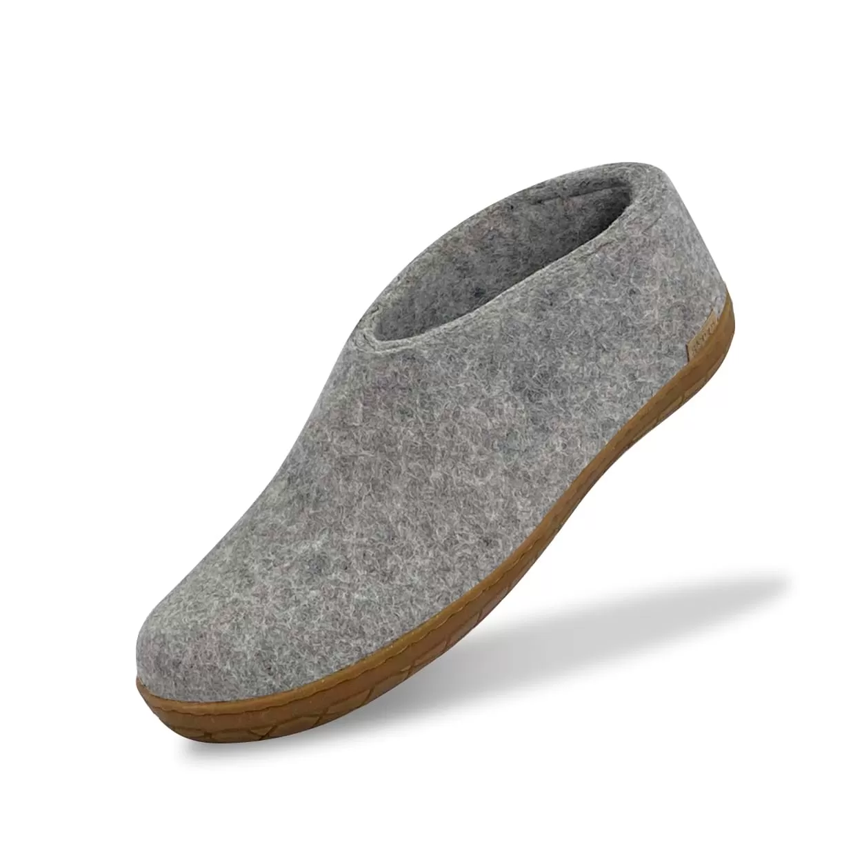 Shoe with natural rubber sole - honey - Grey