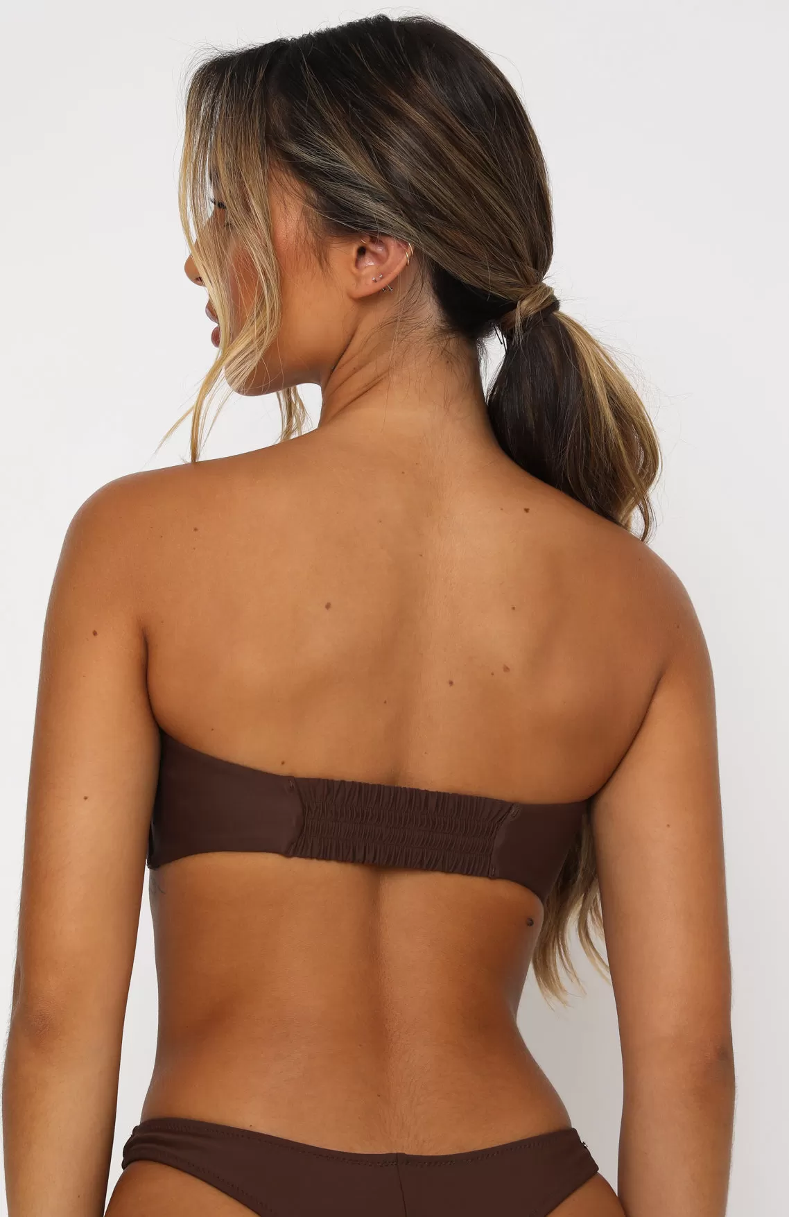 Summer Sea Bikini Top Chocolate