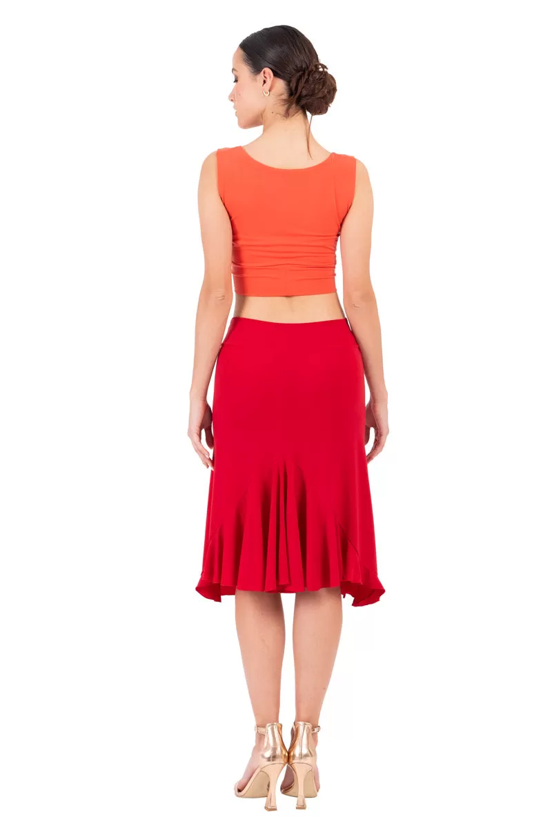 Tango Skirt With Back Ruffles