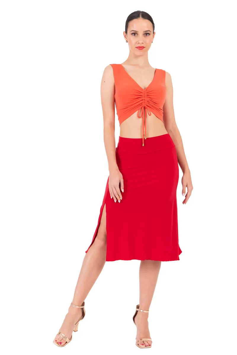 Tango Skirt With Back Ruffles