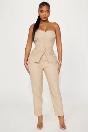 Tessa Pant Set - Taupe