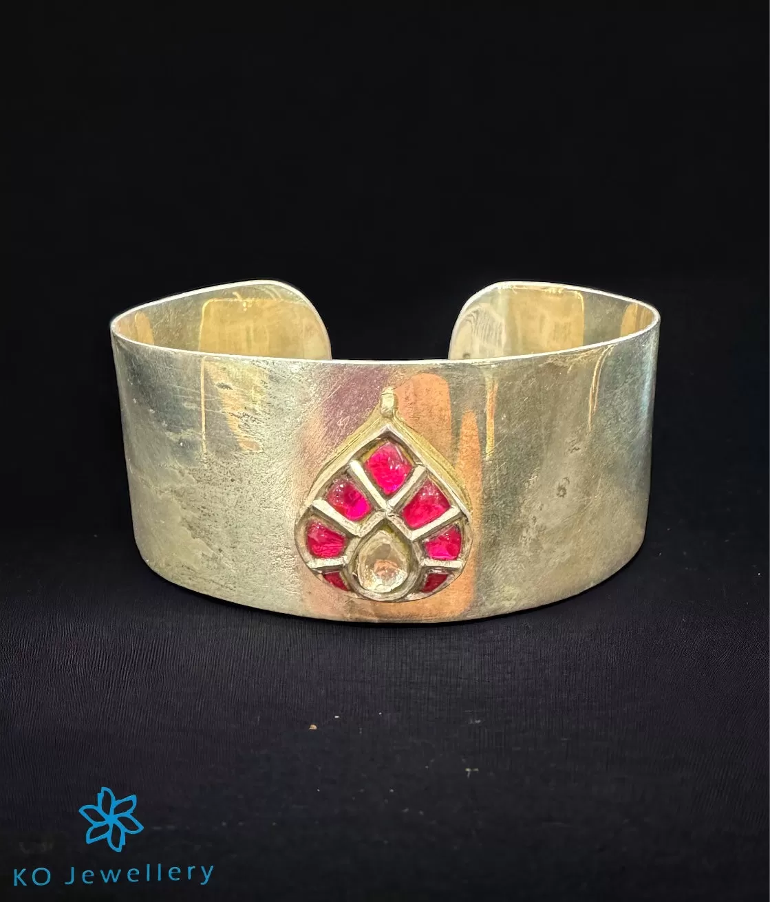 The Jessa Silver Antique Open Cuff