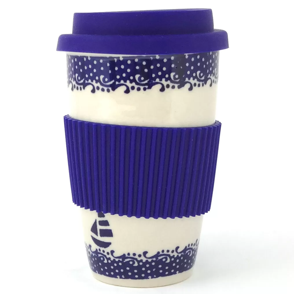 Travel Cup 14 oz in Sailboat