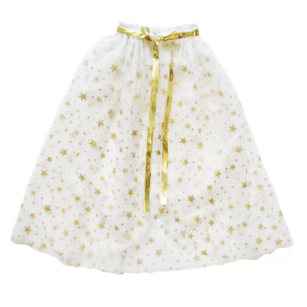 Tulle Star Cape Ivory