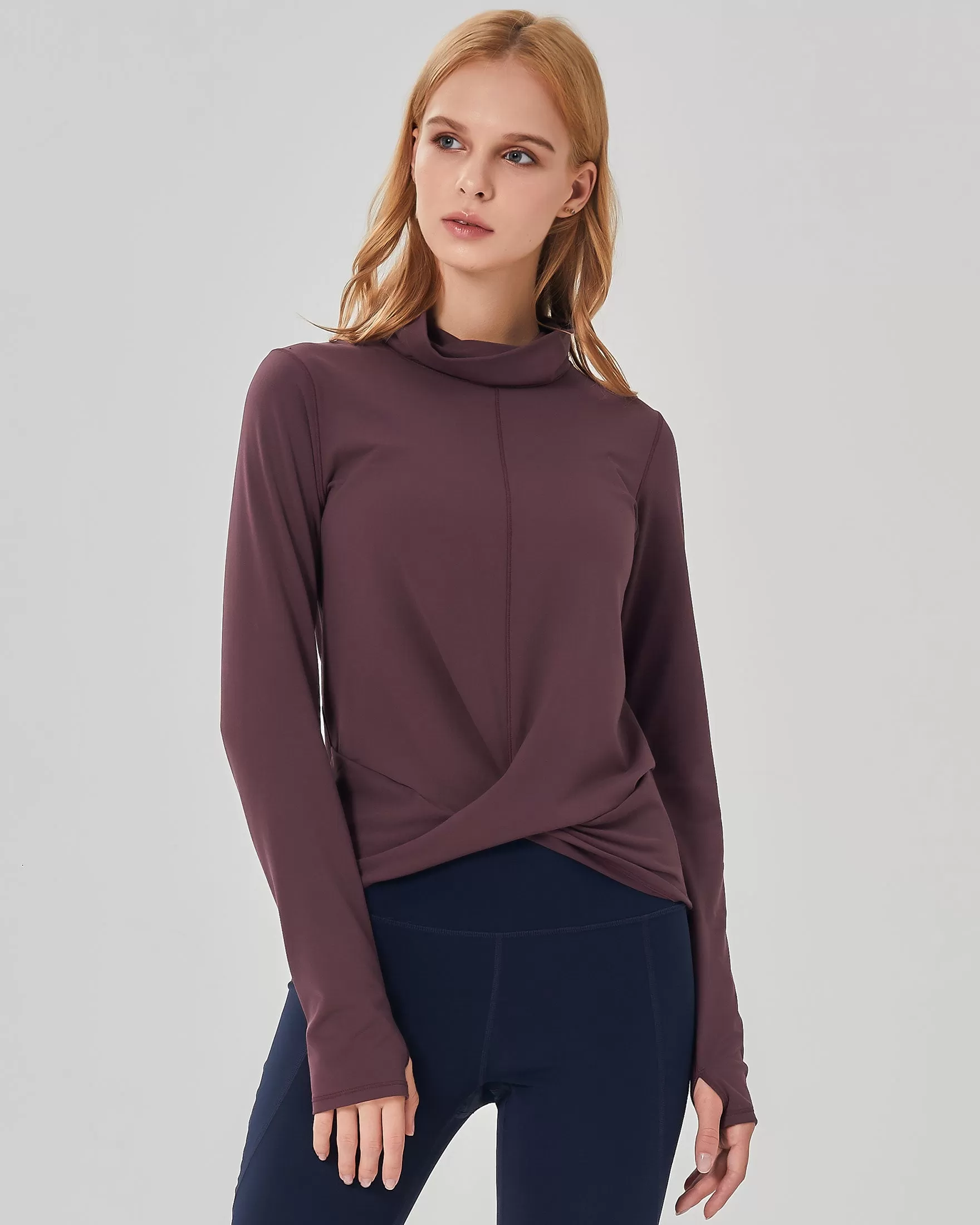 Turtle-Cowl Neck Coziplex Long Sleeve