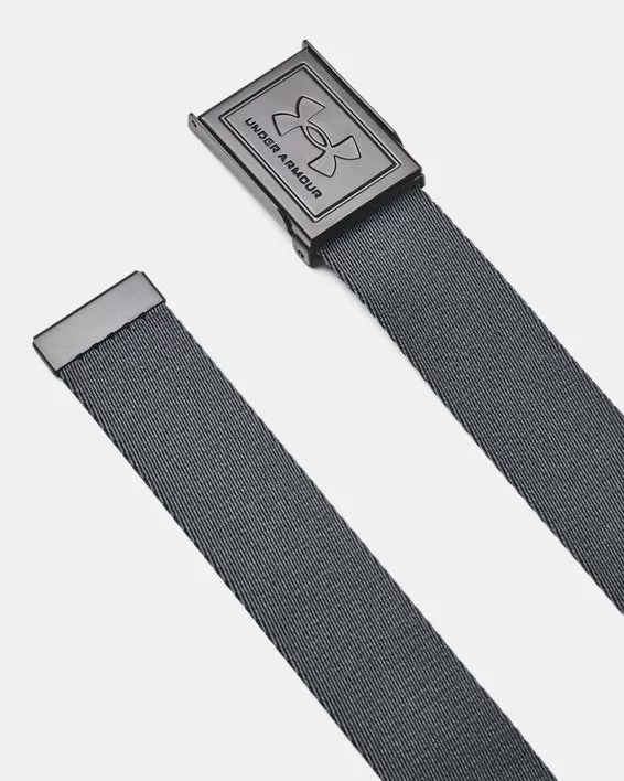 'Under Armour' Men's Reversible Webbing Belt - Black / Pitch Gray