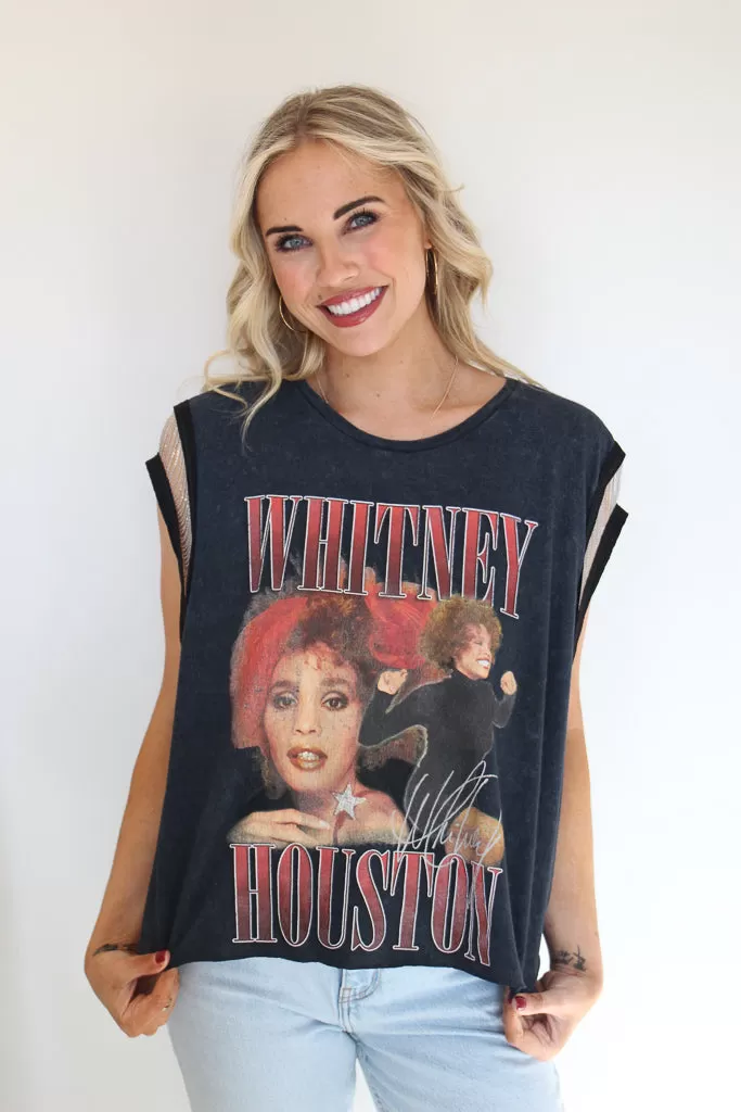 Whitney Houston Double-Sided Chain Tank