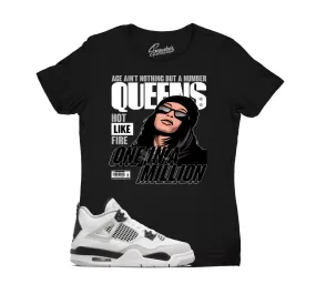 Womens Military Black 4 Shirt - Queens - Black