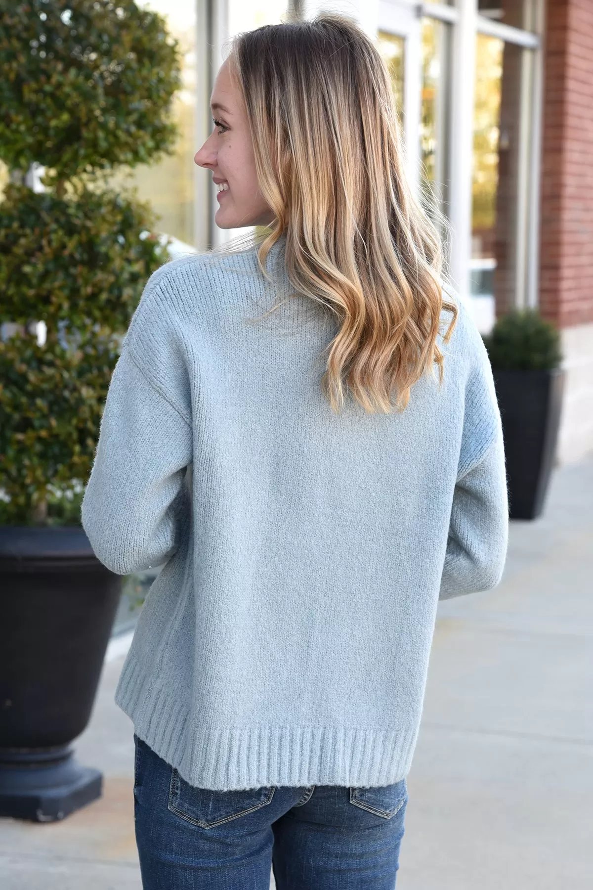 Z SUPPLY ANNETTE COZY SWEATER -BLUE